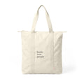 Canvas Tote — "Books Over People" Zippered Carry-All