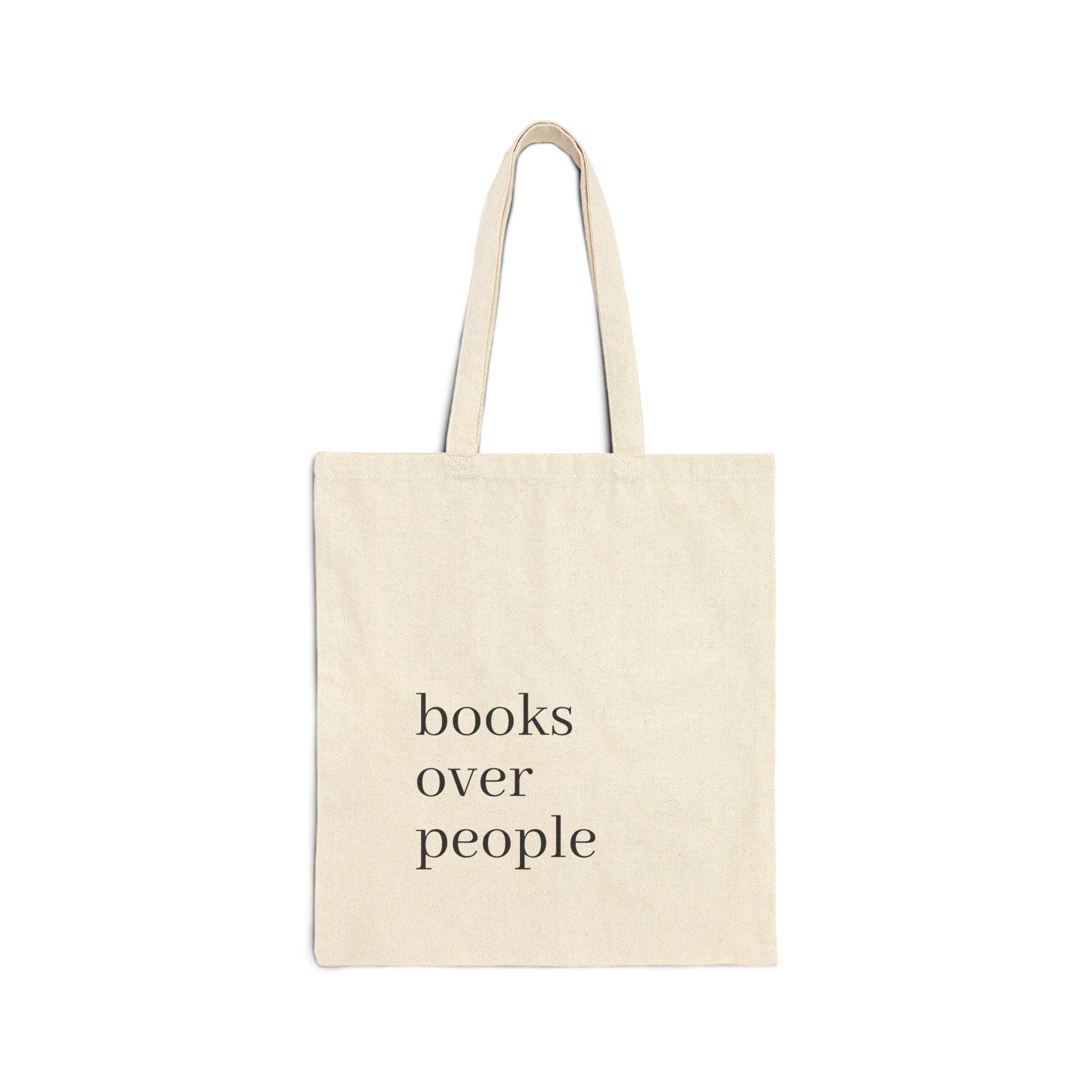 Books Over People Canvas Tote